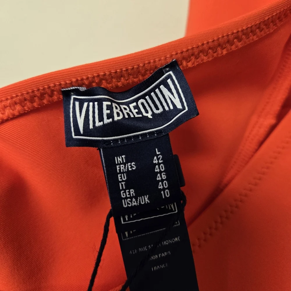 Vilebrequin Solid Water Fames One Piece Swimsuit NEFLE L